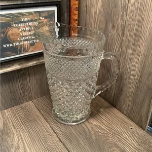 Glass water pitcher